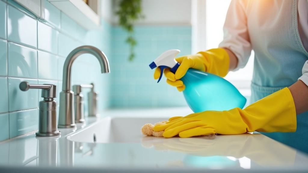 Deep cleaning service with detailed scrubbing and polishing